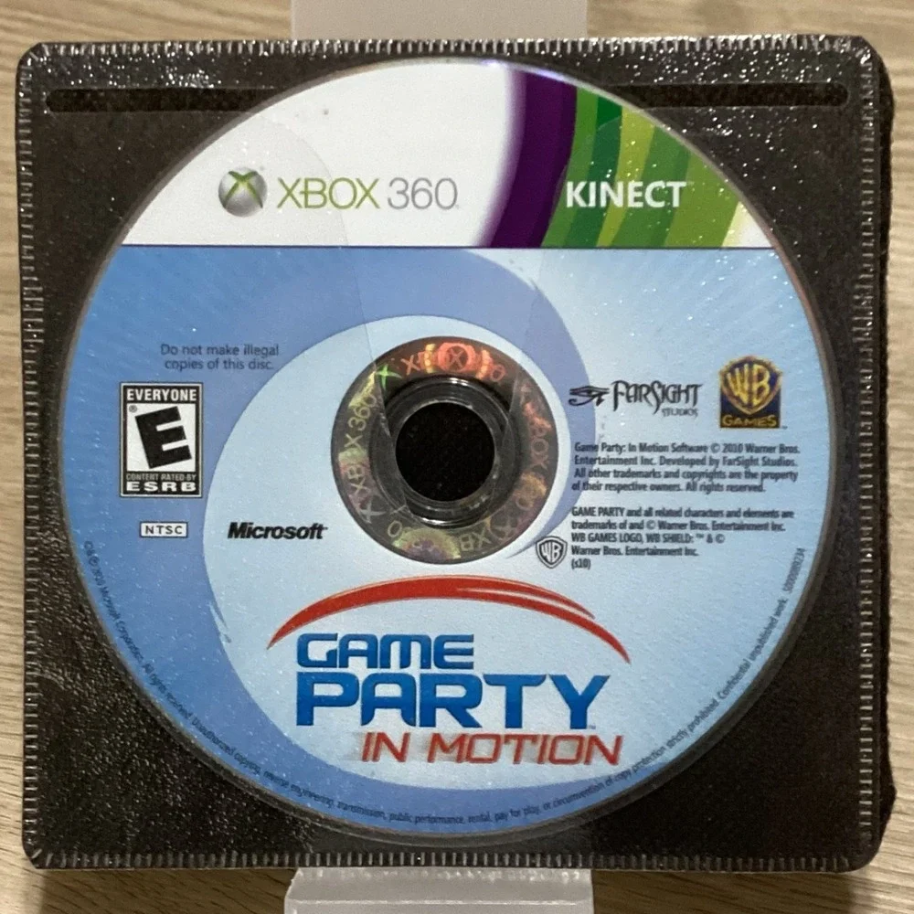 Xbox 360‎ Kinect Game Party In Motion Disc Only ESRB E For Everyone